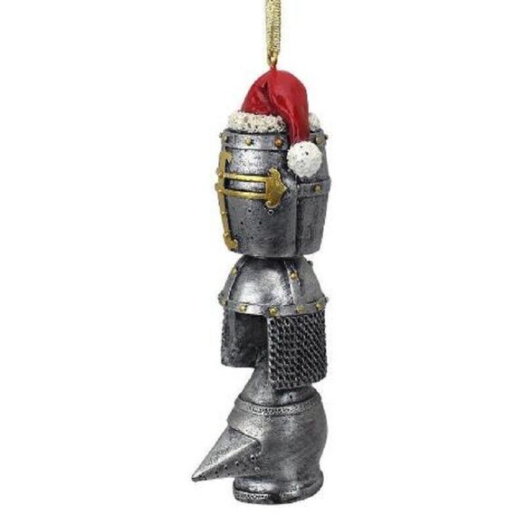 Medieval Helms Totem Holiday Ornament 1½"Wx2"Dx5"H - Picture 6 of 8